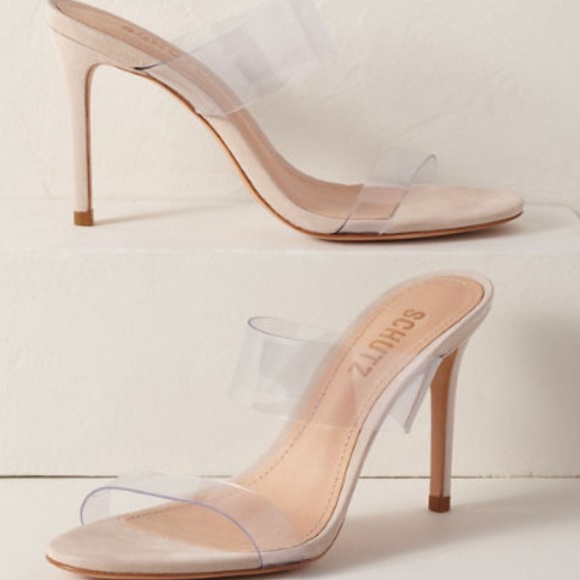 schutz ariella heel transparent